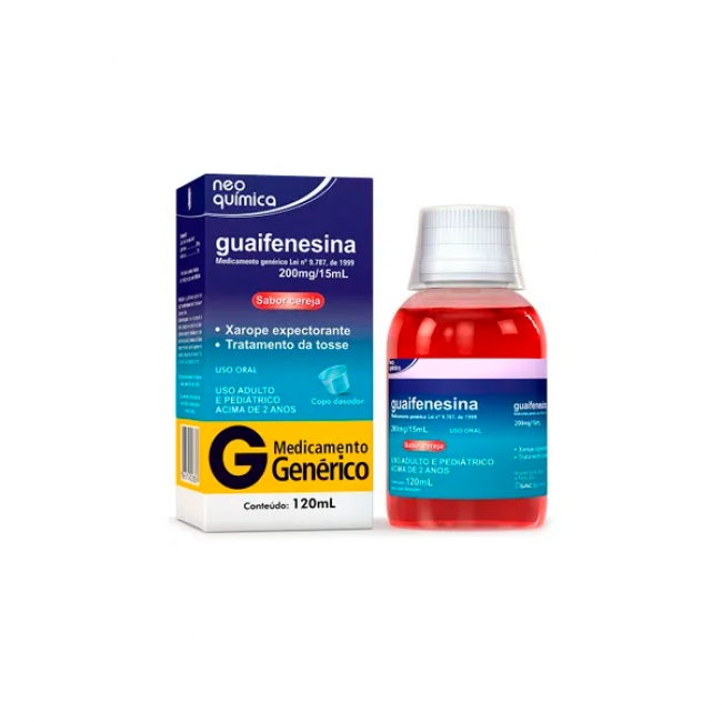 Guaifenesina 200mg/15ml Genérico EMS Xarope - 120ml - Drogarias Pacheco