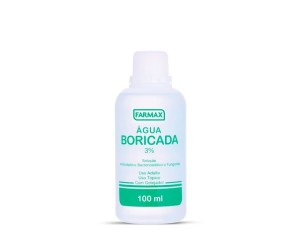 ÁGUA BORICADA 3% FARMAX 100ML  CX C/ 12