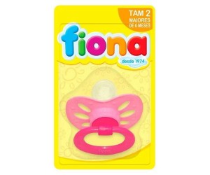 CHUPETA FIONA SILICONE ORTODONTICA TAMANHO 2 ROSA