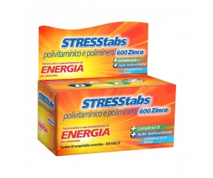 Stresstabs 600 Zinco 30 Comprimidos Revestidos