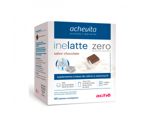 Inelatte Zero 60 Tablet Mastigáveis Chocolate