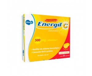 Energil C 500mg 20 Comprimidos Mastigáveis
