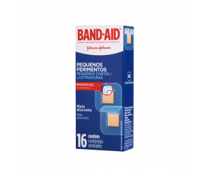 Band Aid Quadrado Transparente 16 Unid
