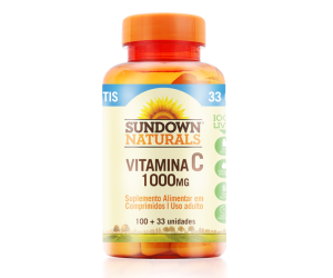 Vitamina C 1000mg Sundown Naturals 100 Comprimidos