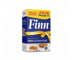 Adoçante Finn Sucralose Leve 100 Pg 75 Unid
