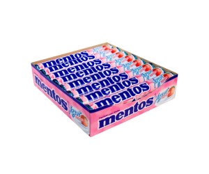 BALA MENTOS YOGURT MORANGO 37,5G CX C/16