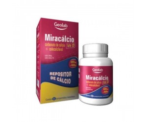 Miracálcio 600mg+vitamina D 400mg 60 Comprimidos Revestidos