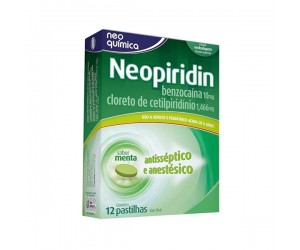 NEOPIRIDIN 1,466+10MG 12 PASTILHAS