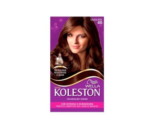 COLORAÇÃO CREME KIT KOLESTON 40 CASTANHO MÉDIO