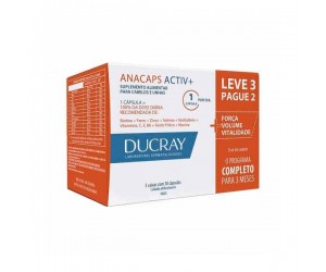 SUPLEMENTO ALIMENTAR CABELOS E UNHAS ANACAPS ACTIV+ 90 CAPS