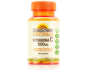 Vitamina C 500mg Sundown Naturals 180 Comprimidos
