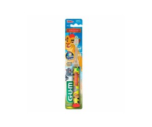 ESCOVA DENTAL INFANTIL GUM GUARDA DO LEAO TIMER LIGHT 1 UNI