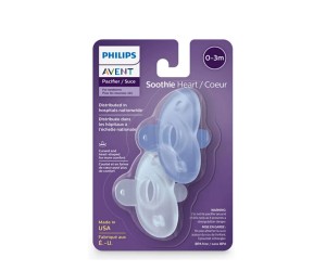 CHUPETA PHILIPS AVENT SOOTHIE 0 A 3 MESES AZUL 2 UNID