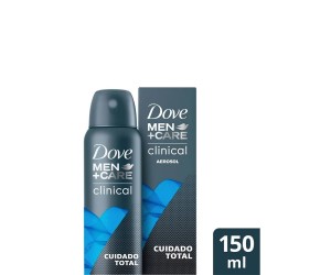 DESODORANTE DOVE AEROSOL MEN CLINICAL CUIDADO TOTAL 150ML