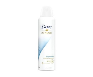 DESODORANTE DOVE AEROSOL CLINICAL ORIGINAL CLEAN 150ML