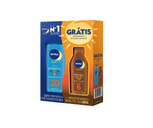 PROTETOR SOLAR NIVEA SUN PROTECT & BRONZE FPS30 200ML+100ML
