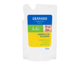 SABONETE LÍQUIDO GRANADO BEBÊ GLICERINA REFIL 250ML