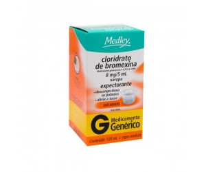 CLORIDRATO DE BROMEXINA XAROPE ADULTO 8MG/5ML 120ML - MEDLEY