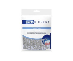 FIO DENTAL ORAL B EXPERT FLOSS PICKS 45 UNIDADES