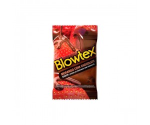 Preservativo Blowtex Morango Com Chocolate 3 Unid