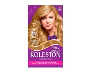 COLORAÇÃO CREME KIT KOLESTON 81 LOURO CINZA CLARO