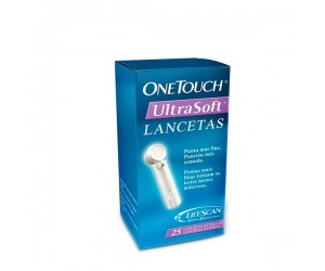 One Touch Lancetas Ultrasoft 25 Unid