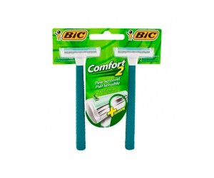 APARELHO DE BARBEAR BIC COMFORT 2 PELE SENSÍVEL 2 UNID PCT C/12
