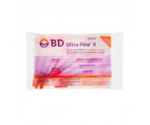 Seringa Insulina Ultrafine Ii 30  Agu 8mmx0,3mm
