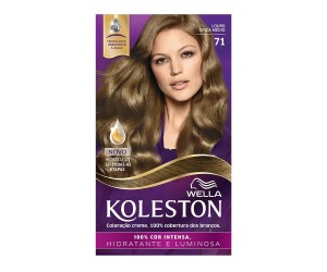 COLORAÇÃO CREME KIT KOLESTON 71 LOURO CINZA MÉDIO