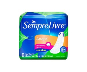 ABSORVENTE SEMPRE LIVRE ADAPT SUAVE SEM ABAS 8 UNIDADES