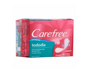 PROTETOR DIÁRIO CAREFREE SEM FRAGRÂNCIA TODO DIA 15 UNIDADES
