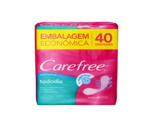 PROTETOR DIÁRIO CAREFREE TODO DIA SEM FRAGRÂNCIA 40 UNIDADES