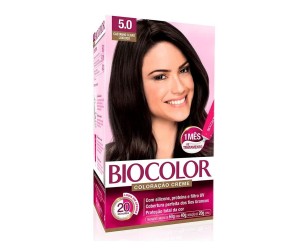 COLORAÇÃO CREME MINI KIT BIOCOLOR 5.0 CASTANHO CLARO LUXUOSO