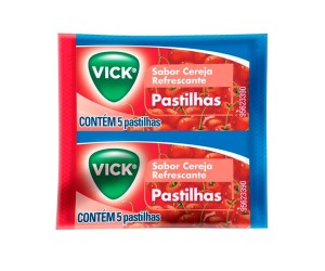 Vick 5 Pastilhas Cereja Cx C/ 24