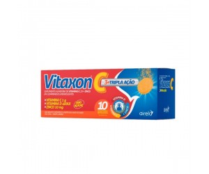 VITAXON C+D+ZINCO TRIPLA AÇÃO 10 COMPRIMIDOS EFERVESCENTES