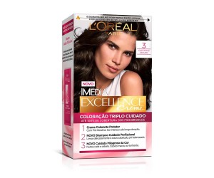 CREME COLORANTE IMÉDIA EXCELLENCE 3 CASTANHO ESCURO