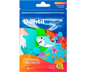 FIO DENTAL FLOSSER DENTIL INFANTIL COM 20 UNIDADES
