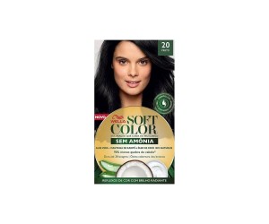 COLORAÇÃO SEM AMÔNIA SOFT COLOR 20 PRETO