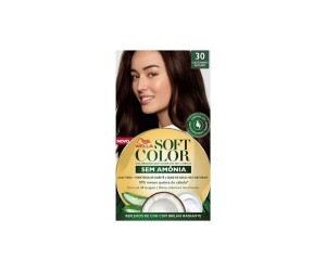 COLORAÇÃO SEM AMÔNIA SOFT COLOR 30 CASTANHO ESCURO