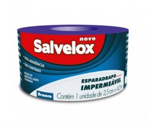 ESPARADRAPO IMPERMEÁVEL BRANCO SALVELOX 2,5CM X 4,5M 