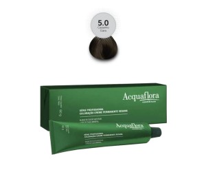 TINTURA CREME ACQUAFLORA VEGANA 5.0 CASTANHO CLARO