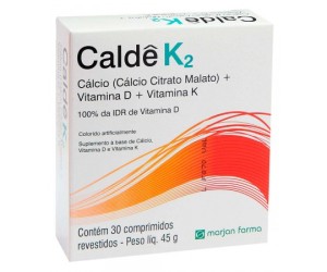 CALDÊ K2 CÁLCIO 45G 30 COMPRIMIDOS
