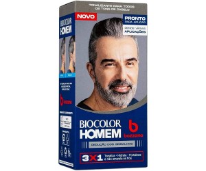 TONALIZANTE BIOCOLOR HOMEM BOZZANO REDUÇÃO DOS GRISALHOS 3X1
