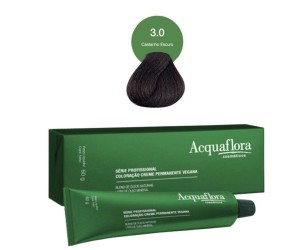TINTURA CREME ACQUAFLORA VEGANA 3.0 CASTANHO ESCURO