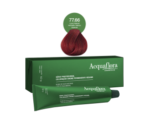 TINTURA CREME ACQUAFLORA VEGANA 77.66 VERMELHO INTENSO ESPEC