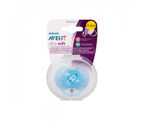 CHUPETA PHILIPS AVENT ULTRA SOFT TAM 1 AZUL 