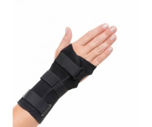 ÓRTESE PUNHO COM TALA BILATERAL MERCUR PRETA M