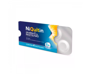 NIQUITIN 2MG 4 PASTILHAS SABOR MENTA CX C/9