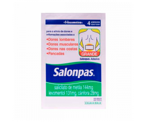 ADESIVO SALONPAS GRANDE 4 UNIDADES