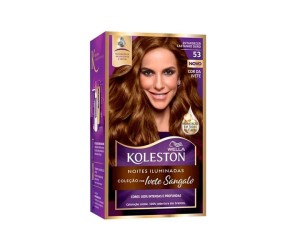 COLORAÇÃO CREME KIT KOLESTON 53 ENTARDECER CASTANHO OURO